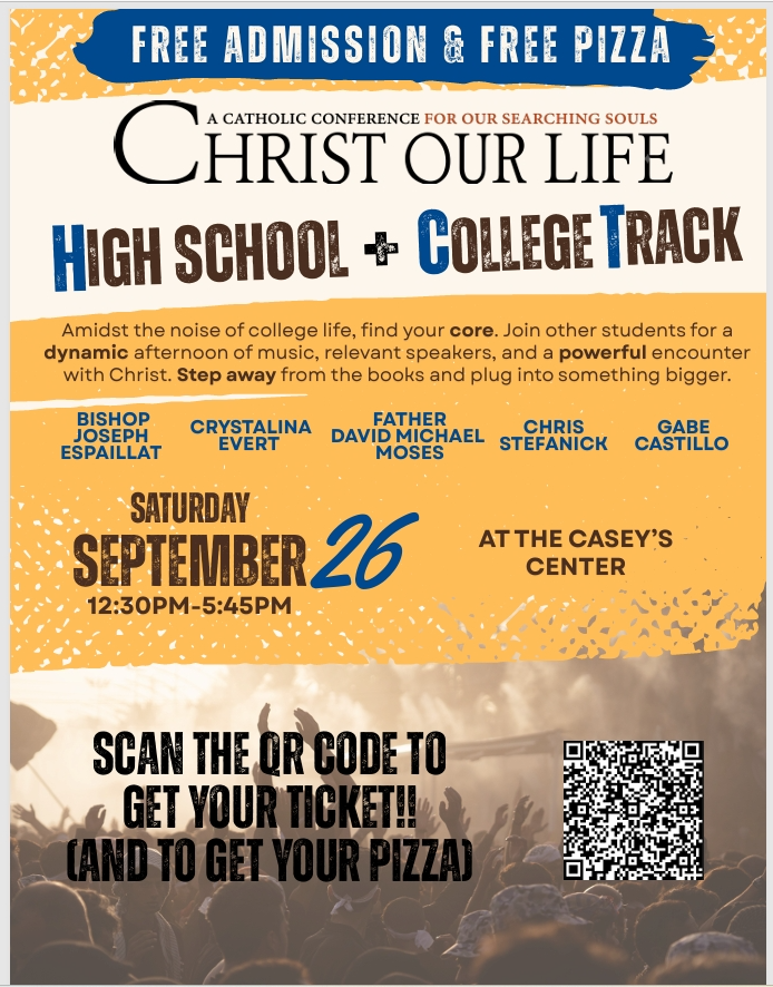 Christ Our Life Conference, Sept 26-27